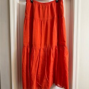 Talbots Vibrant Orange Maxi Skirt